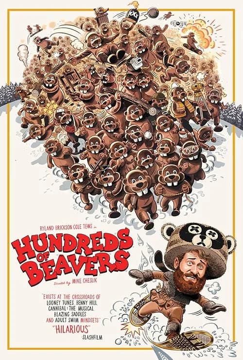 Hundreds of Beavers film posteri