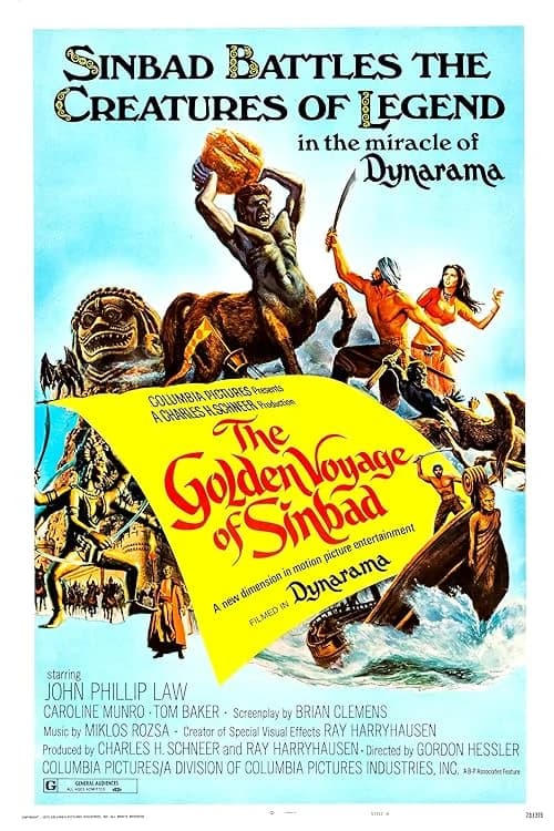 The Golden Voyage of Sinbad film posteri